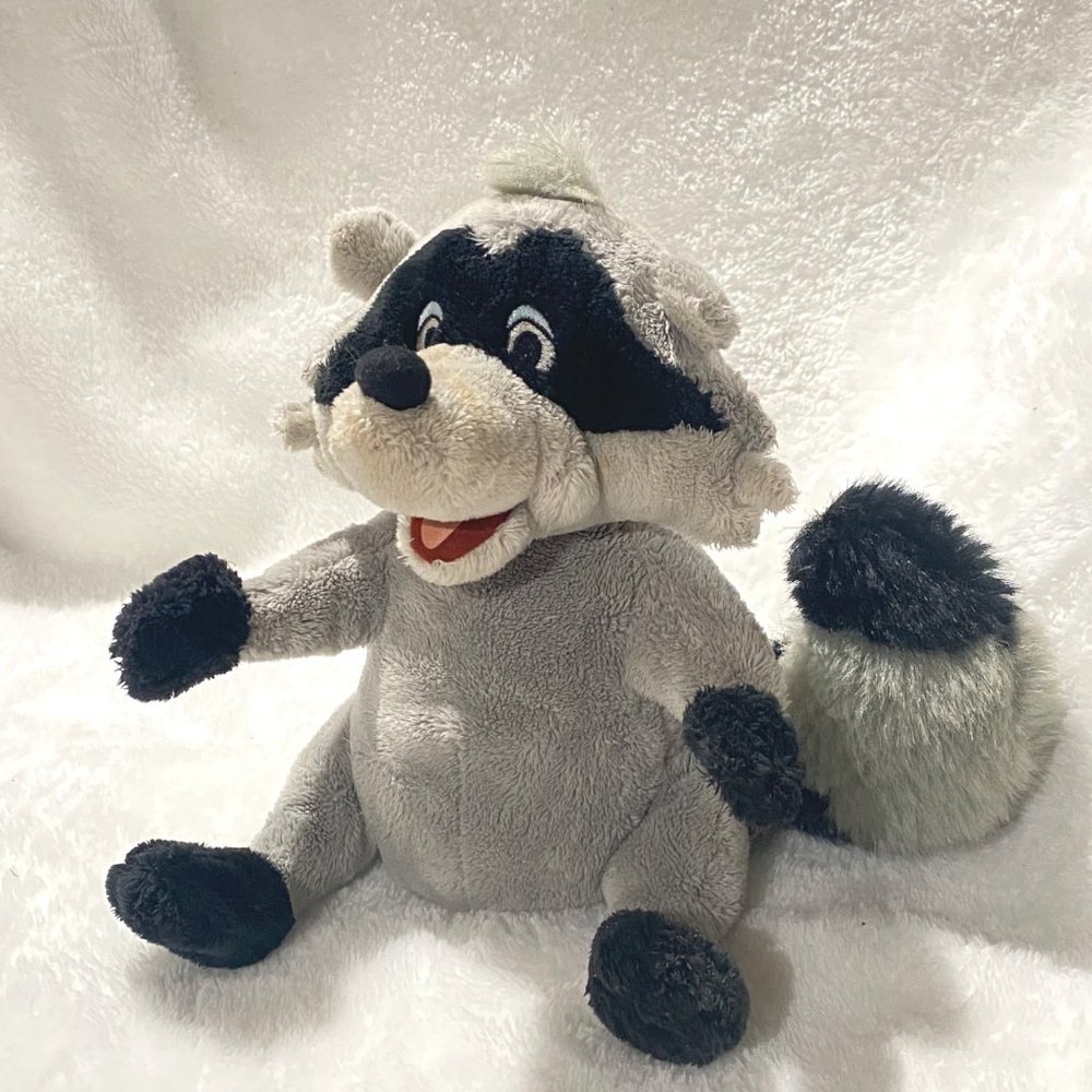 Stuffed‎ Plush Raccoon, Silver Dollar City Souvenir Animal Toy